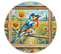 European Robin 1000 Pezzi Jigsaw Bird Puzzle Rotondo Per Adulti O Bambini Giocattolo Antistress Arte Ecofriendly 1000pcs (67.5x67.5cm)