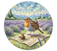 European Robin 1000 Pezzi Jigsaw Bird Puzzle Rotondo Per Adulti O Bambini Giochi Da Tavolo Arte Ecofriendly 1000pcs (67.5x67.5cm)