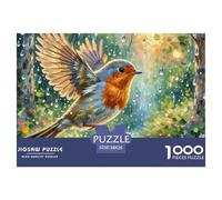 European Robin 1000 Pezzi Puzzle Bird Da 14 Anni E Più Dettagli Nitidi Collection Sfida Mentale Relax 38x26cm/1000pcs