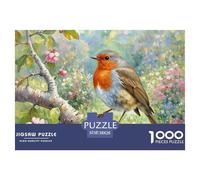 European Robin 1000 Pezzi Puzzle Bird Per Famiglie Dettagli Nitidi Collection Sfida Mentale Regalo 38x26cm/1000pcs