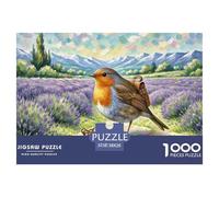 European Robin 1000 Pezzi Puzzle Bird Per Famiglie Qualità Premium Collection Sfida Mentale Relax 38x26cm/1000pcs