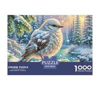 European Robin 1000 Pezzi Puzzle Bird Per Famiglie Qualità Premium Multicolore Intrattenimento Creativo Relax 38x26cm/1000pcs