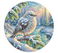 European Robin 1000 Pezzi Puzzles Bird Forma Rotonda Puzzle Per Lei O Lui Giochi Da Tavolo Arte Ecofriendly 1000pcs (67.5x67.5cm)