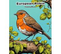 European Robin Coloring Book for Kids: Fun & Easy Garden Bird Art!