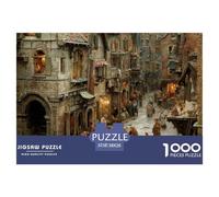 European Style Town Puzzle Da 1000 Pezzi Perfetto Per Appassionati Di Esperti Sfida Impossibile Scompresso Giocattoli Regalo Per La Famiglia Per Adulti E Bambini A Partire Da 12 Anni 38x26cm/1000pcs