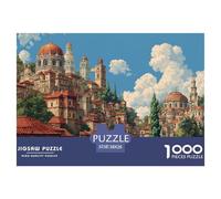 European Style Town Puzzle Da 1000 Pezzi Perfetto Per Appassionati Di Esperti Sfide Difficili Creativo Regalo Per La Famiglia Per Adulti E Bambini A Partire Da 12 Anni 38x26cm/1000pcs