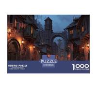 European Style Town Puzzles 1000 Pezzi Perfetto Per Appassionati Di Esperti Sfide Difficili Intrattenimento Creativo Regalo Per La Famiglia Per Adulti E Bambini A Partire Da 12 Anni 38x26cm/1000pcs