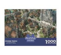 European Style Town Puzzles 1000 Pezzi Perfetto Per Appassionati Di Esperti Sfide Difficili Intrattenimento Creativo Regalo Per La Famiglia Per Adulti E Bambini A Partire Da 12 Anni 38x26cm/1000pcs