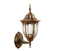 European Style Wall Lamp Balcony Waterproof Wall Lantern Led Wall Lights Staircase Lamp Outdoor Retro Garden Lamp Outdoor Wall Sconces E27 Embedded Wall Light/Bronze