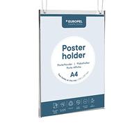 EUROPEL 350010 - Supporto per poster da appendere, formato A4, in acrilico trasparente