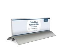 EUROPEL 350087 targhetta da tavolo, alluminio acrilico, 61 x 210 mm