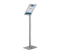 EUROPEL - Espositore per poster e cartelli, formato A4, struttura in alluminio anodizzato e copertura antiriflesso