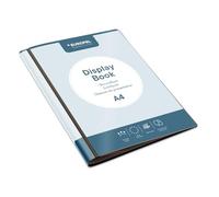 EUROPEL Libro di presentazione formato A4 con 30 buste, raccoglitore con inserto frontale trasparente, portfolio e cartella progetto per riunioni e conferenze, grigio scuro antracite, 114367