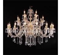 Europeo Lusso Cristallo Lampadario Led Soggiorno Ristorante Camera da Letto Villa Hotel Duplex Edificio Negozio di Abbigliamento Salone di Bellezza Caffè Bar KTV Lampada a Ciondolo (B C 28 luci)