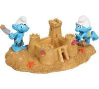 Smurfs AquaDella Castello di Sabbia da Spiaggia dei Puffi 21,1x11,5x8,8 cm Multicolore