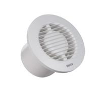 EUROPLAST Ø 100mm Aspiratore Bagno con Timer - Ventola Aspirazione Bianca - Estrattore Aria - Ventilatore da Parete per Cucina, Garage, WC