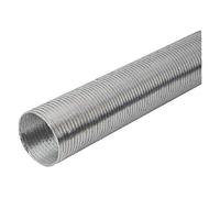 EUROPLAST Ø 100mm - Lunghezza 3 M - Condotto d'aria Flessibile per Cappa da Cucina, Condizionatore d'aria, Aspiratore, Asciugatrice - Tubo di Scarico Semirigido - Condotti di Ventilazione - Alluminio