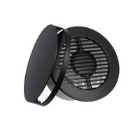 EUROPLAST Ø 125mm Aspiratore Bagno - Ventola Aspirazione Antracite - Estrattore Aria - Ventilatore da Parete per Cucina, Garage, WC