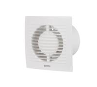 EUROPLAST Ø 125mm Aspiratore Bagno - Ventola Aspirazione Bianca - Estrattore Aria - Ventilatore da Parete per Cucina, Garage, WC