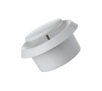 EUROPLAST Ø 125mm Diffusore Regolabile - Valvola di Alimentazione/Scarico Aria Universale - Coperchio Condotto di Ventilazione - Plastica ABS Bianca
