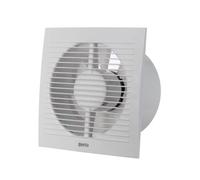 EUROPLAST Ø 150mm Aspiratore Bagno con Timer e Sensore di Umidità - Ventola Aspirazione Bianca - Estrattore Aria - Ventilatore da Parete per Cucina, Garage, WC