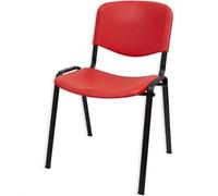 EUROPOLTRONE Sedia Conferenza, Certificata CATAS, Impilabile in Polipropilene, Sedia Ufficio Senza Braccioli, Sedia Scrivania Ergonomica per Sala d'Attesa, Riunioni e Scuola.