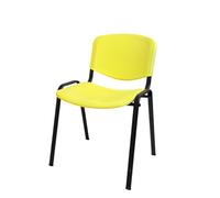 EUROPOLTRONE Sedia Conferenza, Certificata CATAS, Impilabile in Polipropilene, Sedia Ufficio Senza Braccioli, Sedia Scrivania Ergonomica per Sala d'Attesa, Riunioni e Scuola.