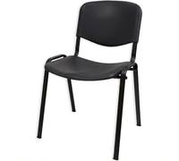 EUROPOLTRONE Sedia Conferenza, Certificata CATAS, Impilabile in Polipropilene, Sedia Ufficio Senza Braccioli, Sedia Scrivania Ergonomica per Sala d'Attesa, Riunioni e Scuola.