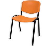 EUROPOLTRONE Sedia Conferenza, Certificata CATAS, Impilabile in Polipropilene, Sedia Ufficio Senza Braccioli, Sedia Scrivania Ergonomica per Sala d'Attesa, Riunioni e Scuola.