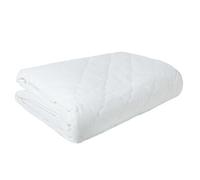 Euroricami Viterbo Coprimaterasso Trapuntato Singolo 90x195 cm con Angoli Elasticizzati - Microfibra Bianca, Protezione Materasso Traspirante, Lavabile in Lavatrice