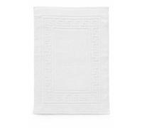 Euroricami Viterbo - Tappeto da Bagno in Puro Cotone Bianco, Arredo Elegante per