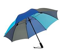 EuroSCHIRM Eberhard - Ombrello da trekking con mani libere, Blu navy/verde oliva/blu re/blu ghiaccio (CW1), 114 cm, Blu navy/verde oliva/blu re/blu ghiaccio (CW1)