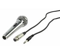 Eurosell Microfono Dinamico Mano Cantare Rap Argento Metallo Micro- Top