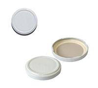 Euroshoppingonline 100 Confezione Tappi 43 Capsule Coperchio Tappo per Barattolo barattolino vasetti Monodose per confetture Miele segnaposto 30 ml 40 ml 60 ml (Bianco)