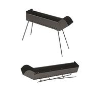 euroshoppingonline Cuocispiedini spiedini arrosticini griglia graticola filoteo Barbecue a carbonella per arrosticini sagre sagra Feste in Ferro battuto 60x14x65h Made in Italy