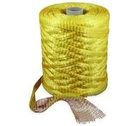 Euroshoppingonline Rotolo Rete Retina Sacco Sacchi caciocavallo Frutta secca Sacchetto Noci nocciole meloni Castagne cipolle Aglio Rocchetto 1000 mt (Giallo)