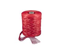 Euroshoppingonline Rotolo Rete Retina Sacco Sacchi caciocavallo Frutta secca Sacchetto Noci nocciole meloni Castagne cipolle Aglio Rocchetto 1000 mt (Rosso)