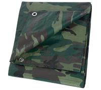 Euroshoppingonline Telone Telo occhiellato con Occhielli Mimetico in polietilene Camouflage Mimetico Lavabile antimuffa antistrappo Impermeabile Angoli rinforzati Copertura 5x4 mt