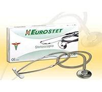 Eurostet : Stetoscopio fonendo professionale piatto - singola campana - alta sensibilità - affidabile - leggero - personale pronto soccorso/medici/infermieri/veterinari/studenti - ultrapiatto