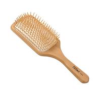 EUROSTIL CEPILLO CUADRADO FUELLE Mango Madera Spazzola Quadrata SOFFIELLO Manico Legno Grande 1U. Unisex-Adulto, Nero, Talla única