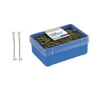 Eurostil Fermagli per capelli 70 mm 150 pezzi. Bronzo