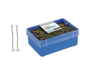 Eurostil Fermagli per capelli 70 mm 150 pezzi. Bronzo