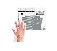 Eurostil Plastico Guantes Desechables Caja 100Un