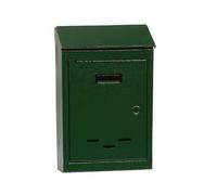 EuroStore07® CASSETTA POSTALE CON TETTO E CHIAVE AD UNA LEVA VERDE n°2 cm.17x5x25h.