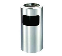 EuroStore07® PORTARIFIUTI CON PORTACENERE INOX cm 25,5x61h. - LT 16 FER-284288