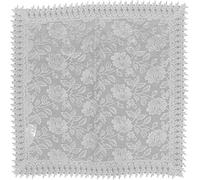EUROSTYLE Art. Felce in Pizzo Sangallo Ricamato Macrame Floreale Striscia Runner centrotavola centrino copritavolo tovaglia (Centrotavola Quadrato 85x85cm, Bianco)