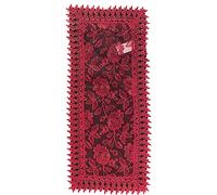 EUROSTYLE Art. Felce in Pizzo Sangallo Ricamato Macrame Floreale Striscia Runner centrotavola centrino copritavolo tovaglia (Striscia Runner 40x130cm, Bordeaux)