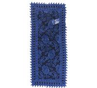 EUROSTYLE Art. Felce in Pizzo Sangallo Ricamato Macrame Floreale Striscia Runner centrotavola centrino copritavolo tovaglia (Striscia Runner 40x130cm, Blu)