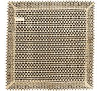 EUROSTYLE centrotavola Art. sovrano Striscia Runner Set centrini sopra Mobile tovaglietta in Pizzo Macrame Chenille Ricamato (Centrotavola Quadrato, Beige Scuro)