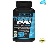 Eurosup Thermo Ripped Ultra - Termogenico 200 mg di caffeina - Senza glutine - 90 compresse